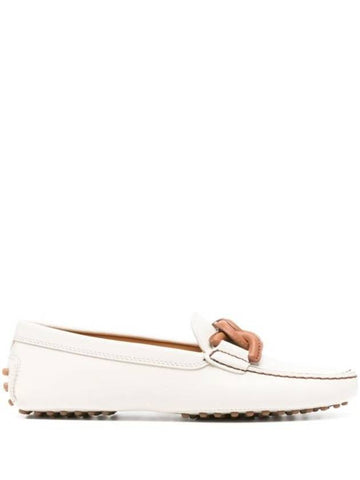 Kate Gommino Driving Shoes Ivory - TOD'S - BALAAN 1