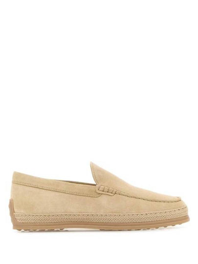 Men's Suede Slip-On Loafers Beige - TOD'S - BALAAN 2