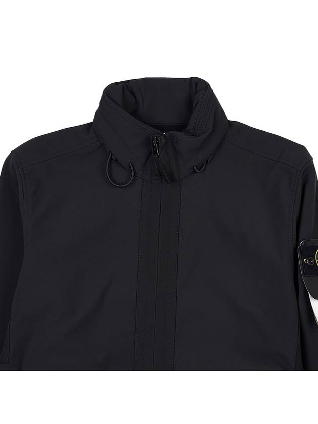 Soft Shell RE Dye Technology Light Weight Zip-up Jacket Black - STONE ISLAND - BALAAN 4