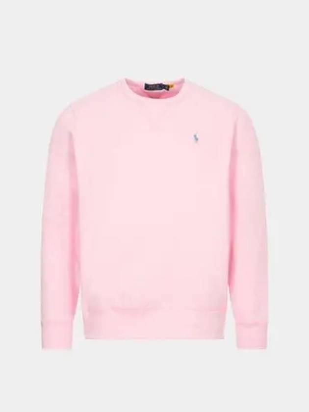 Embroidered Logo Pony Crew Neck Sweatshirt Pink - POLO RALPH LAUREN - BALAAN 2