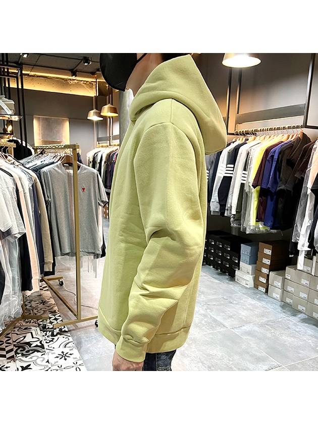 Label Hoodie Pale Green - ACNE STUDIOS - BALAAN 5