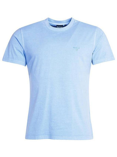 Garment Dyed Short Sleeve T-Shirt Blue - BARBOUR - BALAAN 1