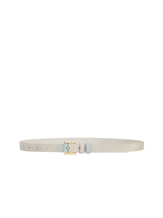 Trivet two-tone buckle belt ivory sky - LECHROMAQI - BALAAN 1