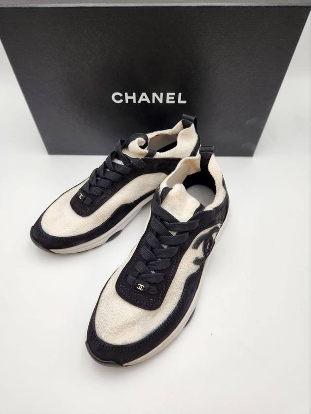 Women s Knit Sneakers White G38033 Status A - CHANEL - BALAAN 2