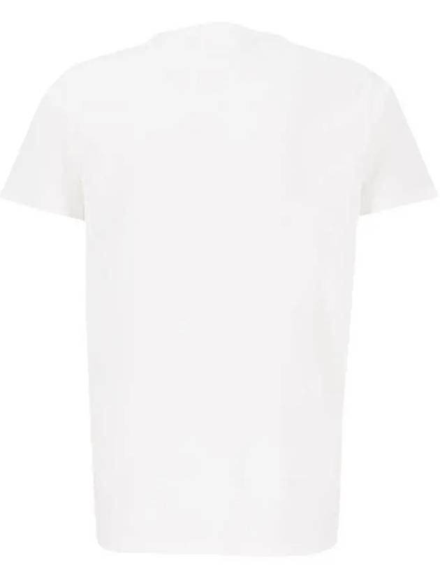 Men's Zafferh Printed Cotton Short Sleeve T-Shirt White - ISABEL MARANT - BALAAN 3