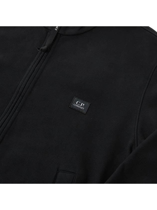 Logo Cotton High Neck Zip-Up Jacket Black - CP COMPANY - BALAAN 8