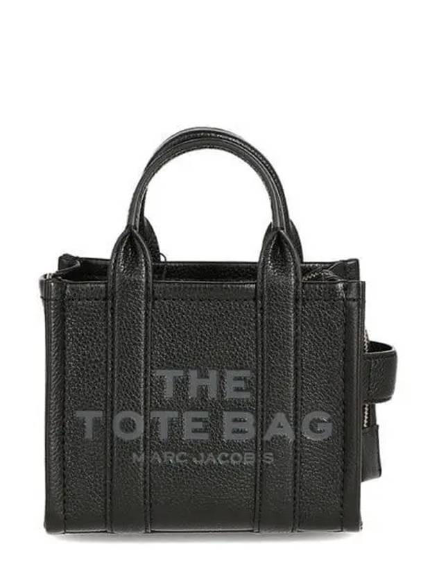 Mini Micro Leather Tote Bag Black - MARC JACOBS - BALAAN 2