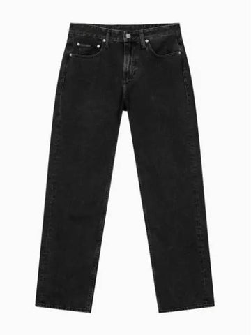 Jeans 90s Straight Fit Denim Jeans Black - CALVIN KLEIN - BALAAN 1