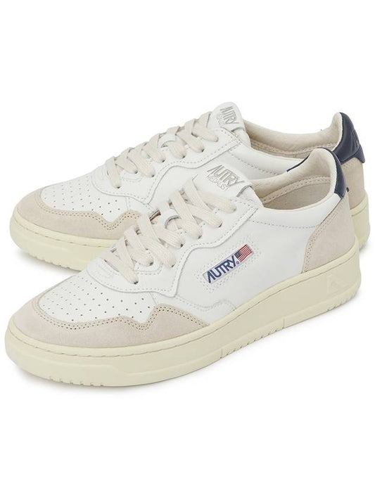 Medalist Navy Tab Low Top Sneakers White Blue - AUTRY - BALAAN 2