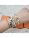 Mini Click Chaine Blue Stone Bracelet Rose Gold - HERMES - BALAAN 2