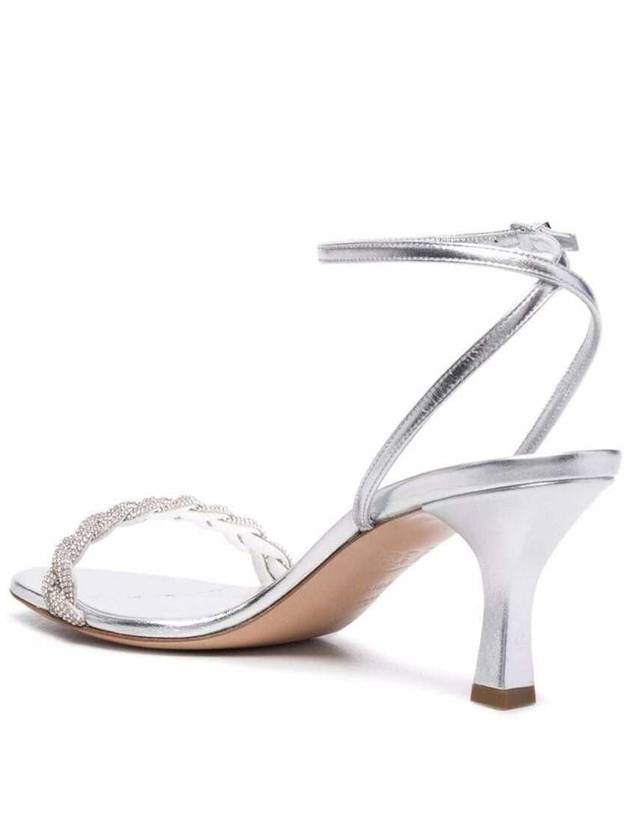 Venezia Blade  Silver Leather Sandals - CASADEI - BALAAN 3