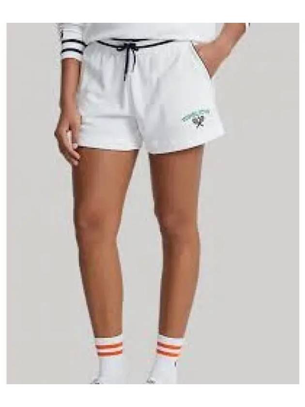 W Wimbledon Terry Shorts White 1236834 - POLO RALPH LAUREN - BALAAN 1