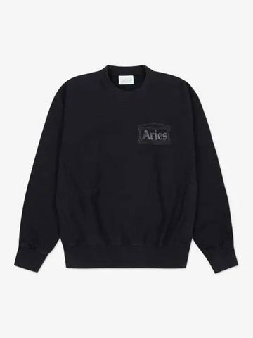 Premium Temple Sweatshirt Black COAR20000BLK - ARIES - BALAAN 1