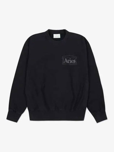 Premium Temple Sweatshirt Black COAR20000BLK - ARIES - BALAAN 1