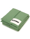 Logo Quilted Padded Down Muffler Green - JIL SANDER - BALAAN 3