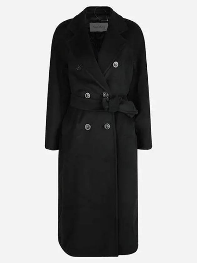 2421018011600 003 Madame Wool Cashmere Coat Black 1047564 - MAX MARA - BALAAN 1