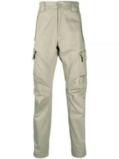 Men's Metropolis Stretch Satin Cargo Straight Pants Silver Sage - CP COMPANY - BALAAN 2