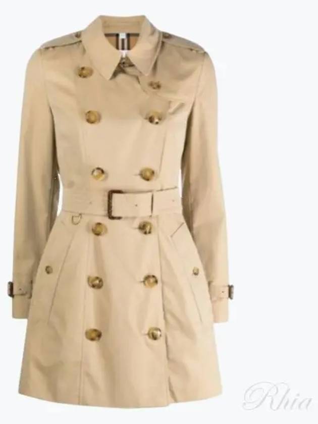 Short Chelsea Heritage Trench Coat Beige - BURBERRY - BALAAN 2