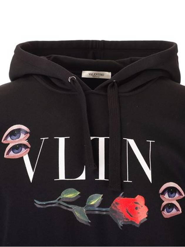 Emilio Villava Hooded Black - VALENTINO - BALAAN.