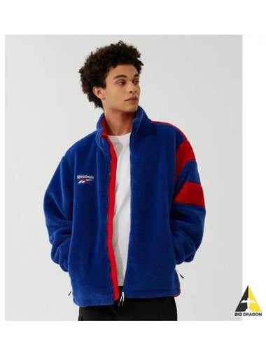 Union Jack Fleece Jacket Blue Red - REEBOK - BALAAN 1