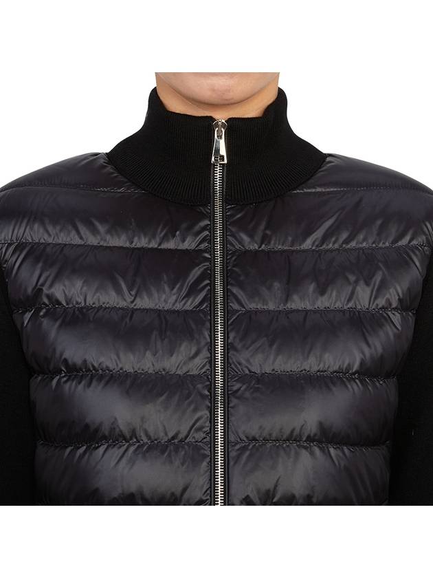 Logo patch wool padding black - MONCLER - BALAAN 7