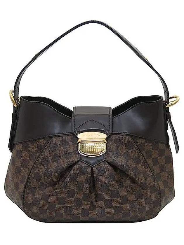 N41541 Damier Eben Canvas Sistine MM Shoulder Bag - LOUIS VUITTON - BALAAN 1