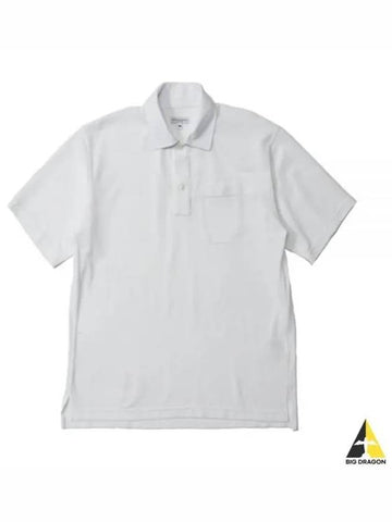 24 Polo Shirt C White Cotton Pique 24S1B036 OR101 SD036 - ENGINEERED GARMENTS - BALAAN 1