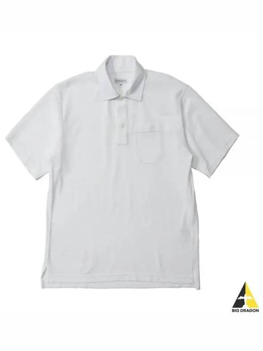 Polo Shirt C White Cotton Pique 24S1B036 OR101 SD036 - ENGINEERED GARMENTS - BALAAN 1