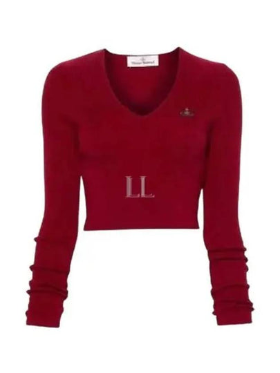 ORB Polo Cashmere Knit Top Wine - VIVIENNE WESTWOOD - BALAAN 2