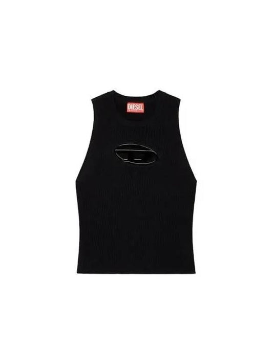 M Onerva Logo Plaque Cut Out Sleeveless Black - DIESEL - BALAAN 2