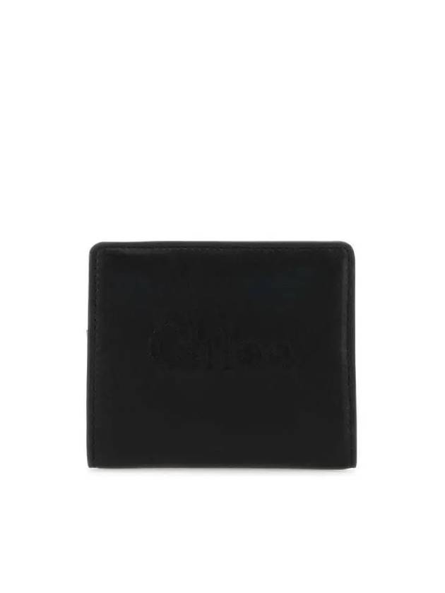 Sense Soft Leather Half Wallet Black - CHLOE - BALAAN 2