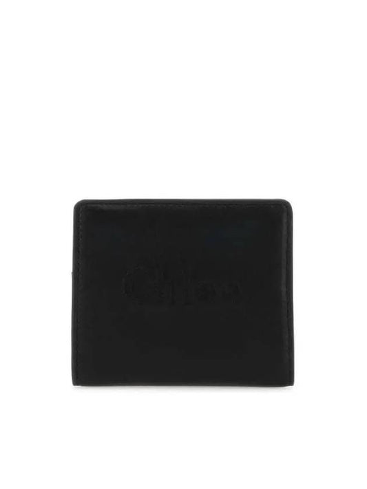 Sense Soft Leather Half Wallet Black - CHLOE - BALAAN 2