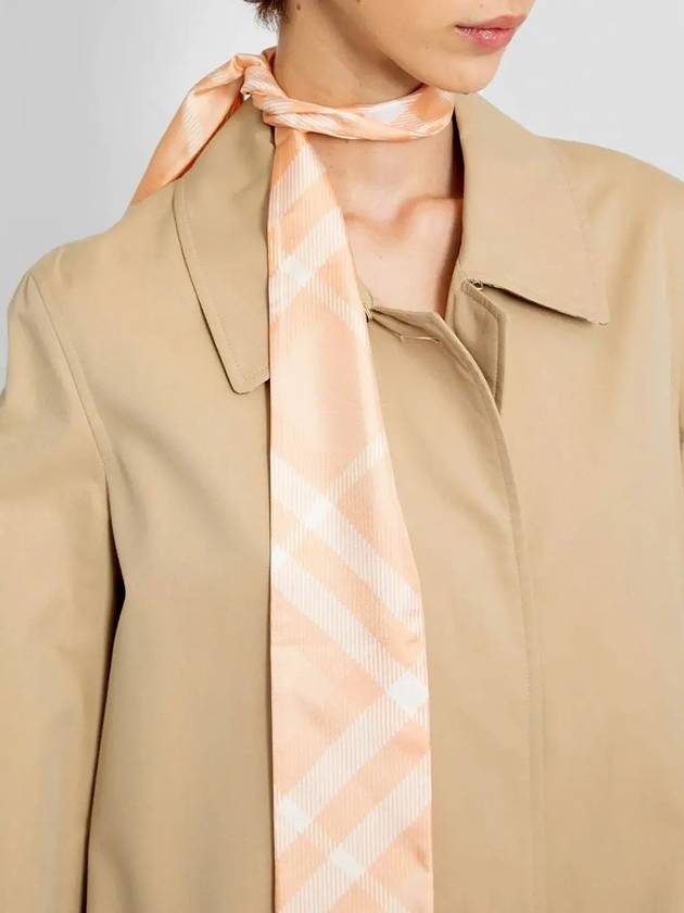 Check Skinny Silk Scarf Pink - BURBERRY - BALAAN 6