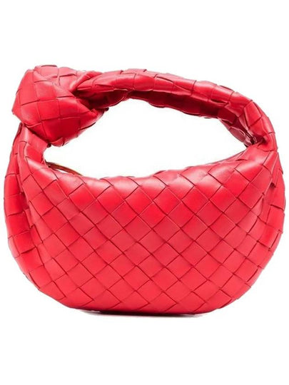 Jodie Intrecciato Small Tote Bag Red - BOTTEGA VENETA - BALAAN 2