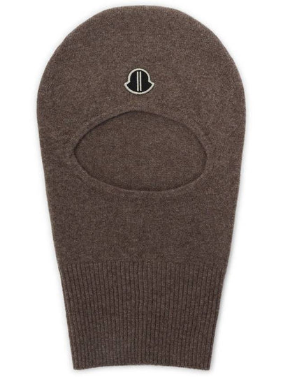 Rick Owens Wool Cashmere Balaclava Taupe - MONCLER - BALAAN 2