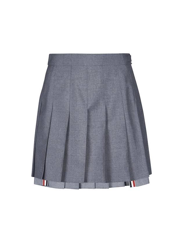 School Uniform Pleated Skirt Grey - THOM BROWNE - BALAAN.