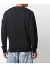 Waffen Patch Cotton Sweatshirt Black - STONE ISLAND - BALAAN 6