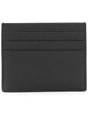 Metal Logo Saffiano Card Wallet Black - PRADA - BALAAN 4