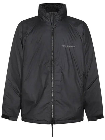 Logo Down Track Jacket Black - ACNE STUDIOS - BALAAN 1