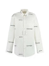 Printed Logo Allover Cotton Long Sleeve Shirt White - BALENCIAGA - BALAAN 2