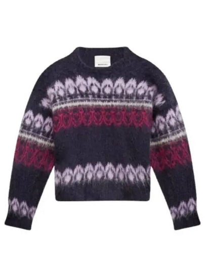 Dullyh Decorative Mohair Knit Top Midnight - ISABEL MARANT - BALAAN 2