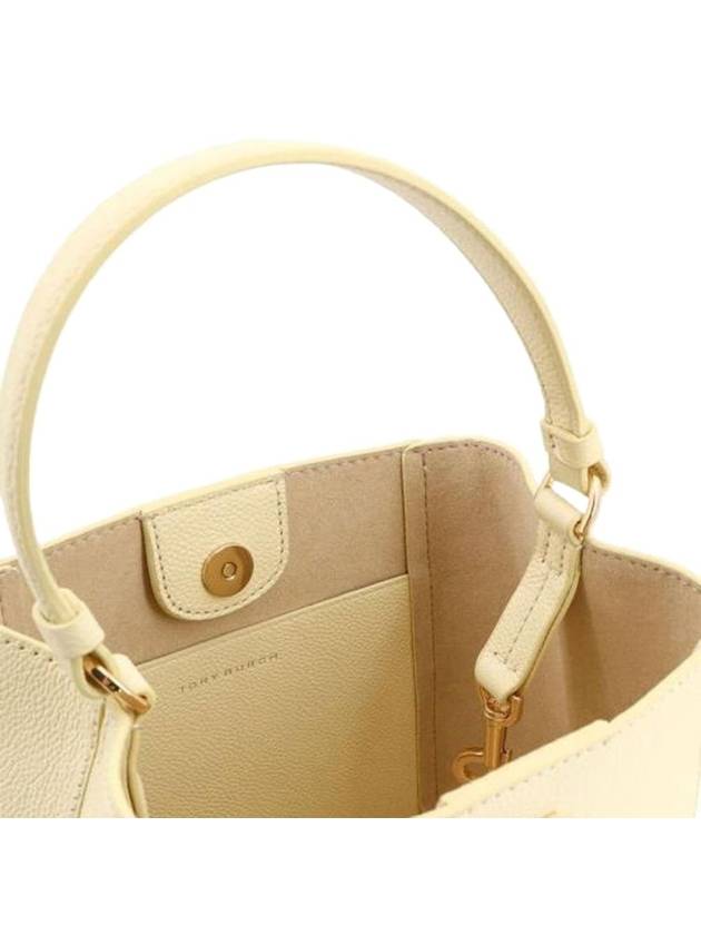 Mcgraw Logo Small Bucket Bag Lemon - TORY BURCH - BALAAN 3