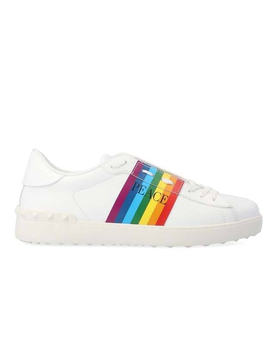 Rainbow Low Top Sneakers White - VALENTINO - BALAAN 1