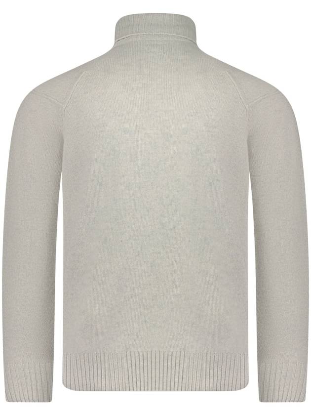 Lambswool GRS Knit Turtleneck Grey - CP COMPANY - BALAAN 3