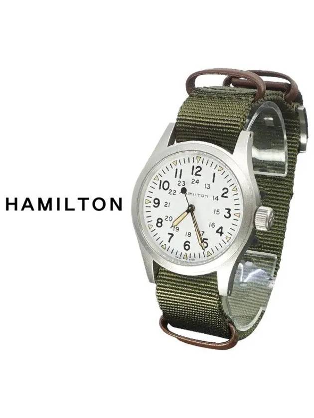 Khaki Field Mechanical Nato Watch Green - HAMILTON - BALAAN 3