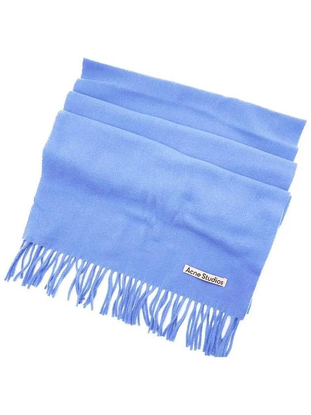 Wool Fringe Scarf Sweet Blue - ACNE STUDIOS - BALAAN 3