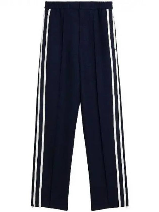 Striped Color Combination Track Pants Navy - AMI - BALAAN 2