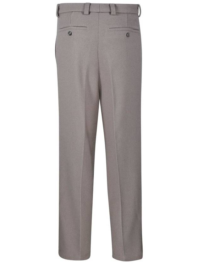 Wool Wide Pants Grey - AMI - BALAAN 4