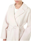 22FW Robo Belted Wool Coat Pink Ivory 50160329 064 - MAX MARA - BALAAN 4