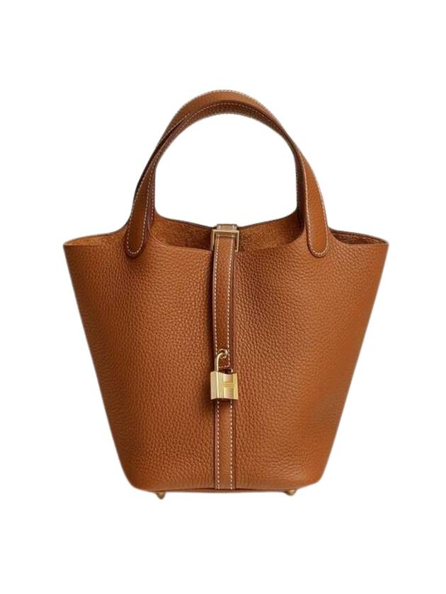 Picotin Lock 18 Tote Bag Brown - HERMES - BALAAN 1